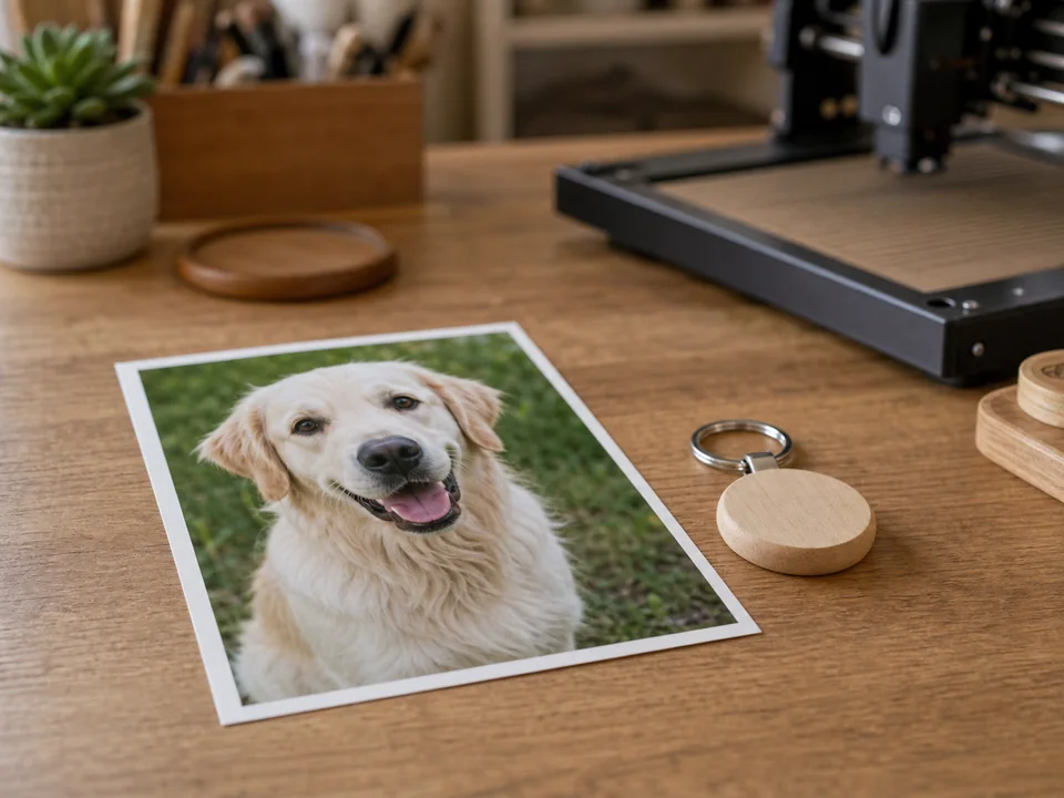 laser engraving image conversion source photo before conversion
